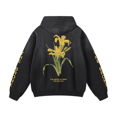 The Bronx Flower Heavyweight Sunfade Oversized Hoodie by Bronx Native for New York summer