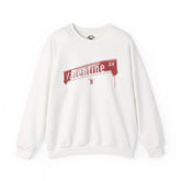 Valentine Ave Crewneck Sweatshirt — retro Bronx street sign crewneck sweatshirt — image 1