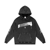 Valentine Ave Lim. Ed. Snow Washed Loose Cotton Hoodie