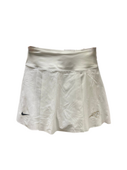 Women's skirt, white with gold charger