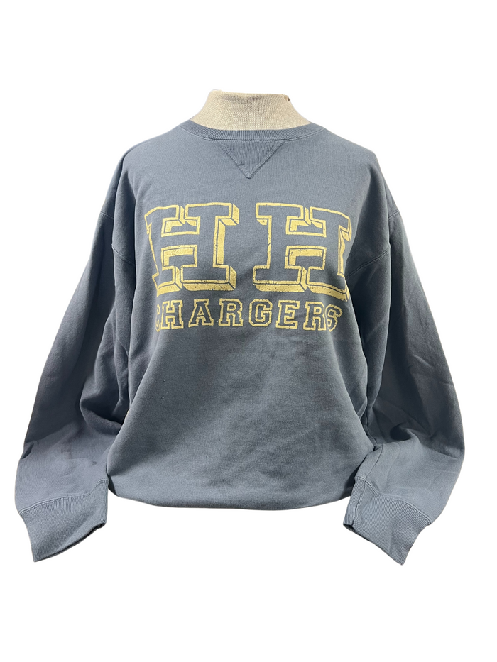 Women's Sweatshirt, grey/blue, yellow gold HH CHARGERS
