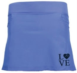 Youth Girls Skirt, periwinkle, LOVE