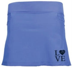 Youth Girls Skirt, periwinkle, LOVE