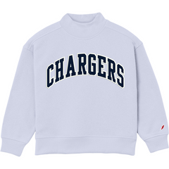 Youth Mockneck Sweatshirt, cashmere blue, CHARGERS