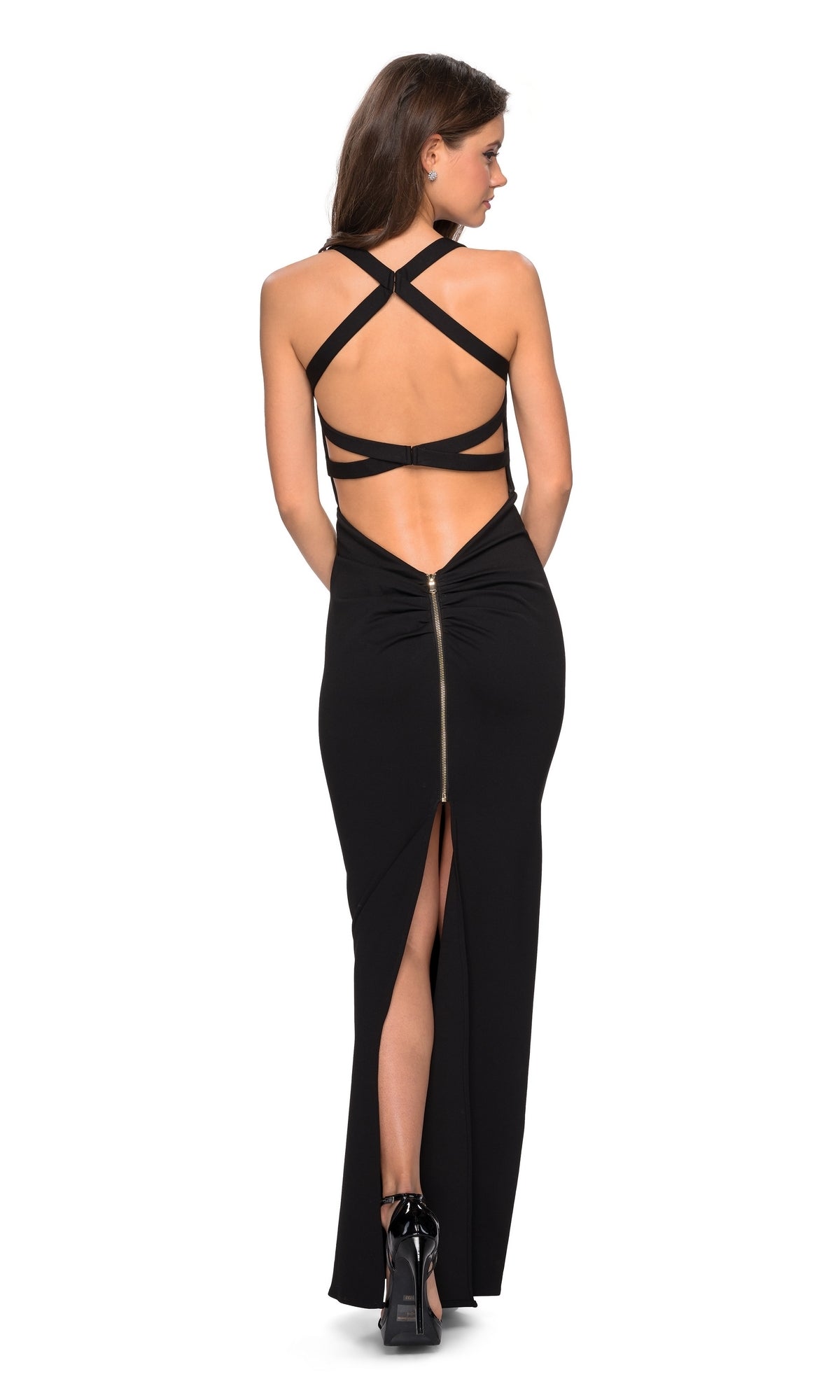 Long Formal La Femme Dress 27637