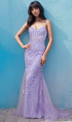 Amelia Couture Long Formal Dress 7024