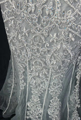 Dreamy 90s Prom Dresses Mermaid Spaghetti Strap Grey With Lace Formal Evening Outfits N3829