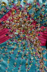Modest Prom Dresses Inspo Mermaid V Neck Tiffany Blue With Beading For Women Formal Dress N3240