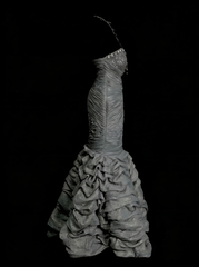 Vintage Mermaid Sweetheart Gray With Beading Summer Formal For Women Girls Teens Prom Dresses N2233