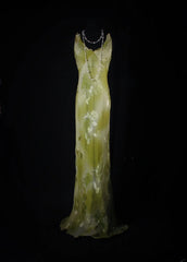 Women's Cocktail Party Gowns Sheath V Neck Floral Lace Green Slim Long Graduation Dinner Outfits Prom Dresses AS092