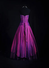 Vintage Ball Gowns Prom Dress Aesthetic Strapless Purple 1950s Style Impress Long Prom Dresses Party Formal Gowns AS160
