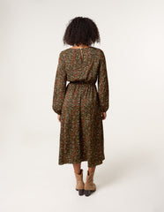 Animal Print Midi Dress