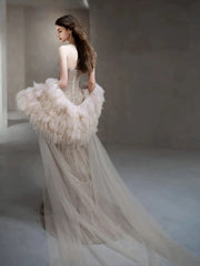 Sexy Evening Dresses Women Mermaid Spaghetti Straps Champagne Long Prom Gown Party Wear Fashion Dresses N1813
