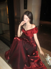 Classy Mermaid Off The Shoulder Royal Blue With Short Sleeves Long Party Gowns Prom Dresses N2050