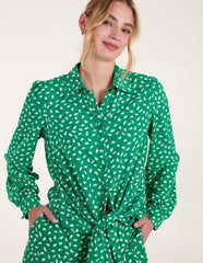 Abstract Polka Dot Oversized Shirt