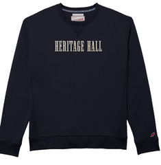 Adult Crew Sweatshirt, League, navy, Heritage Hall embroidered