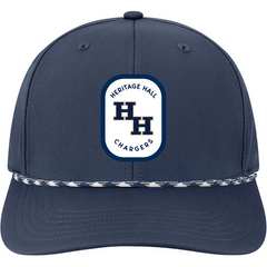 Adult hat, Legacy, navy, HH patch w paracord