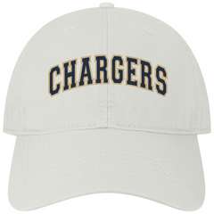 Adult hat, Legacy, white, CHARGERS 3D, EZA relaxed twill