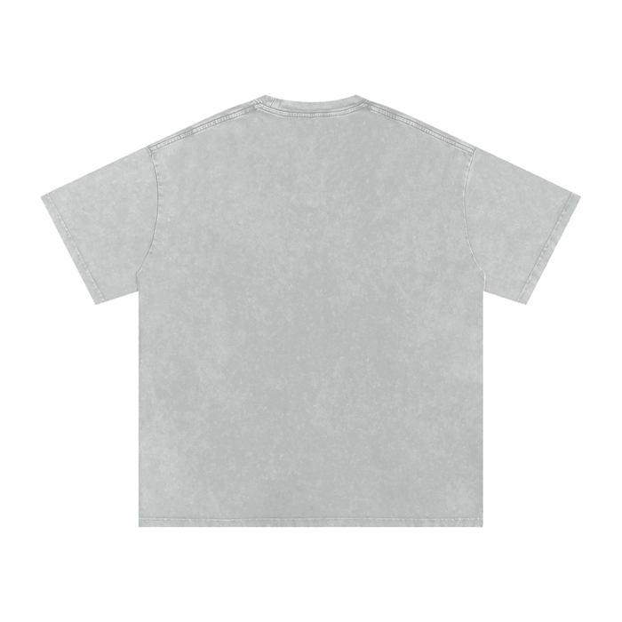 Bad Bunny Bowl (Black) Snow Washed Oversized Cotton T-Shirt