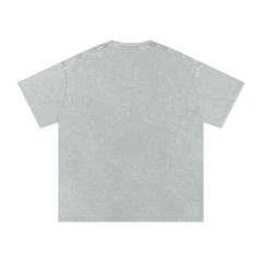 Bad Bunny Bowl (Black) Snow Washed Oversized Cotton T-Shirt