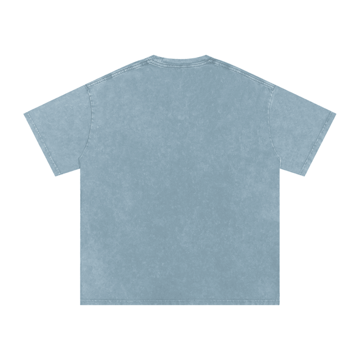 Bad Bunny Bowl (Black) Snow Washed Oversized Cotton T-Shirt