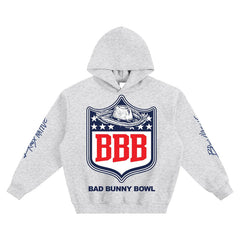 Bad Bunny Bowl Fleeced Boxy Hoodie