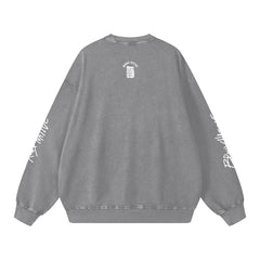 Bad Bunny Bowl Snow Washed Oversized Sweatshirt