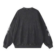 Bad Bunny Bowl Snow Washed Oversized Sweatshirt by Bronx Native