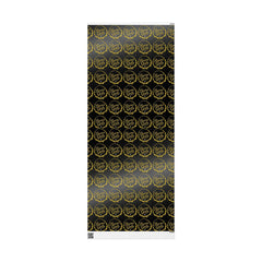 Bronx Girls gold logo pattern on black background, NYC streetwear design