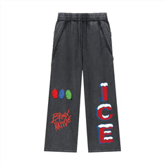 Bodega Dreams Snow Washed Tape Raw Edge Sweatpants