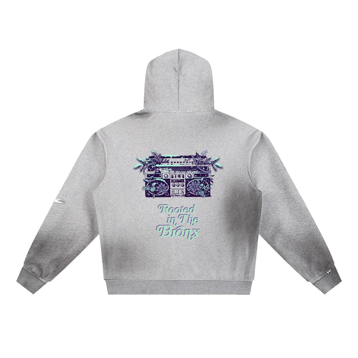 Boomin' Sun Fade Frayed Fleece Hoodie