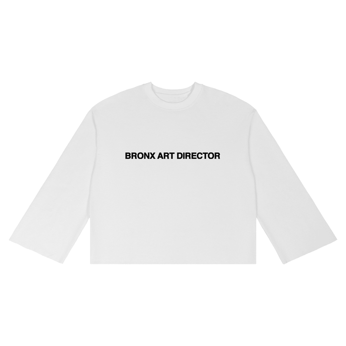 Bronx Art Director Unisex Waffle Raw Edge T-Shirt by Bronx Native for New York summer