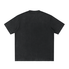 Bronx Coded Heavyweight Vintage Washed Frayed T-Shirt by Bronx Native for New York summer