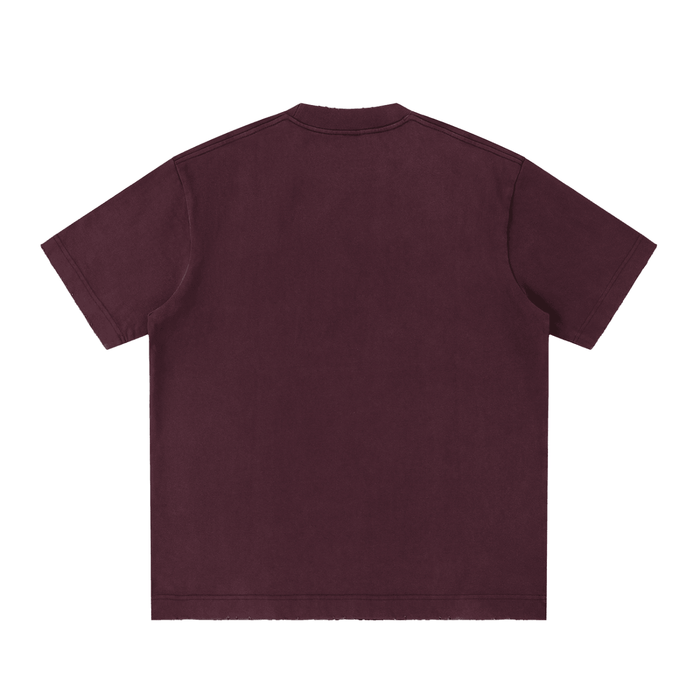Bronx Coded Heavyweight Vintage Washed Frayed T-Shirt by Bronx Native for New York summer