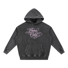 Bronx Coded Snow Wash Fleece Oversize Hoodie by Bronx Native for New York summer