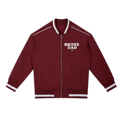 Bronx Dad Contrast Piping Zip Coaches Bomber Jacket by Bronx Native