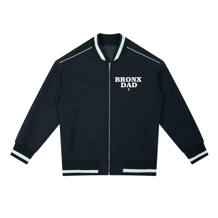 Bronx Dad Contrast Piping Zip Coaches Bomber Jacket by Bronx Native