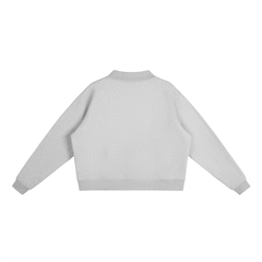 Bronx Girls Do It Better Essential Fleece Mock-Neck Crew Sweatshirt by Bronx Native