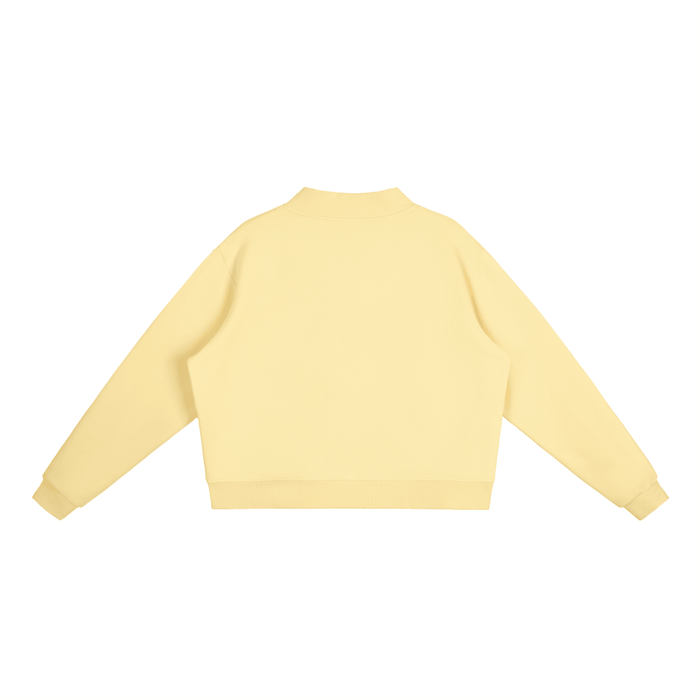 Bronx Girls Do It Better Essential Fleece Mock-Neck Crew Sweatshirt by Bronx Native
