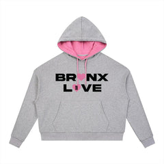 Bronx LOVE 🩷 Contrast Drawstring Hoodie