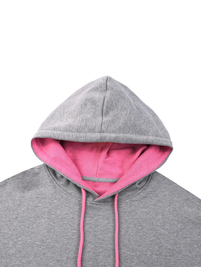 Bronx LOVE 🩷 Contrast Drawstring Hoodie