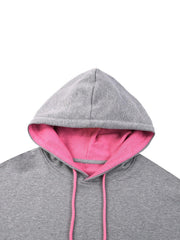 Bronx LOVE 🩷 Contrast Drawstring Hoodie