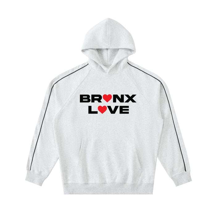 Bronx Love Contrast Piping Raglan Hoodie