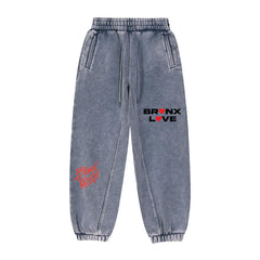 Bronx Love Fleeced Jogger Sweatpants by Bronx Native