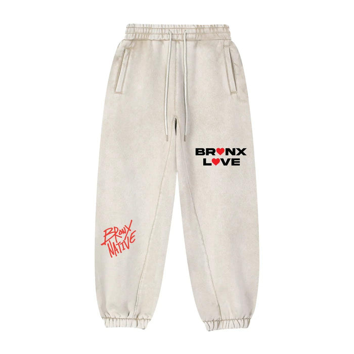 Bronx Love Fleeced Jogger Sweatpants by Bronx Native