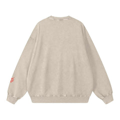 Bronx Love Snow Washed Oversized Sweatshirt