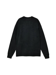Bronx Native Bodega Ice Acid Wash Oversize Long Sleeve T-Shirt