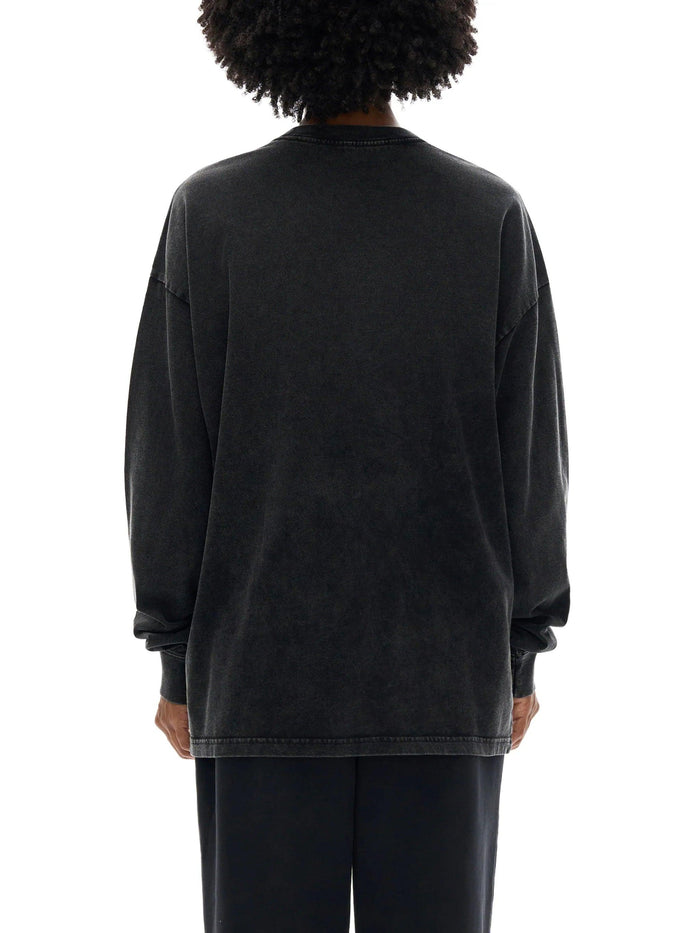 Bronx Native Bodega Ice Acid Wash Oversize Long Sleeve T-Shirt