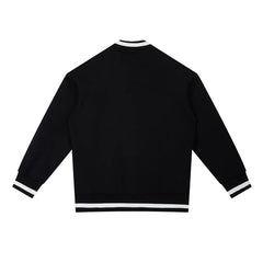 Bronx Native Classy Contrast Piping Zip Bomber Jacket by Bronx Native