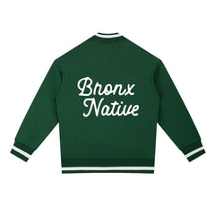 Bronx Native Classy Contrast Piping Zip Bomber Jacket by Bronx Native for New York summer